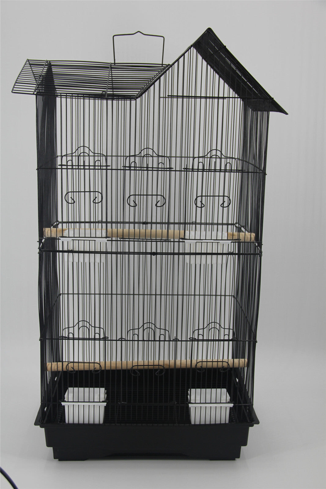 4 x Medium Size Bird Cage Parrot Budgie Aviary - Black | Avian Paradise