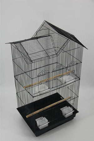 4 x Medium Size Bird Cage Parrot Budgie Aviary - Black | Avian Paradise