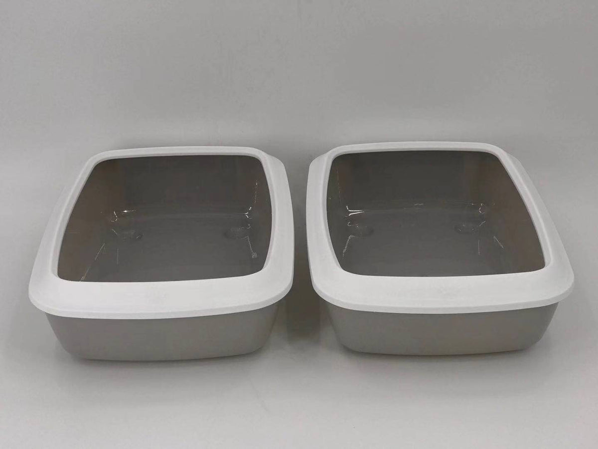 2 X Small Portable Cat Kitten Litter Boxes | Toilet Tray