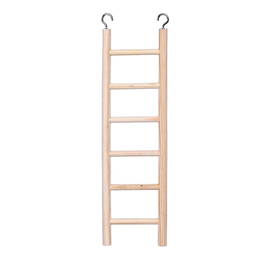 4 x Small Wooden Ladder Bird Cage Toys