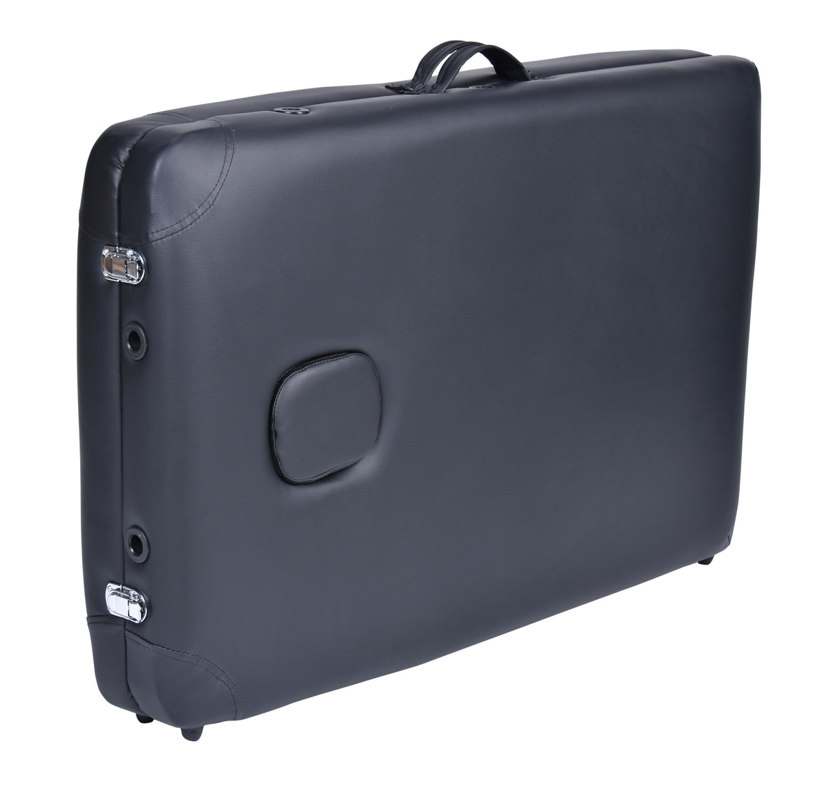 2-Fold Portable Massage Table - Aluminium - Black