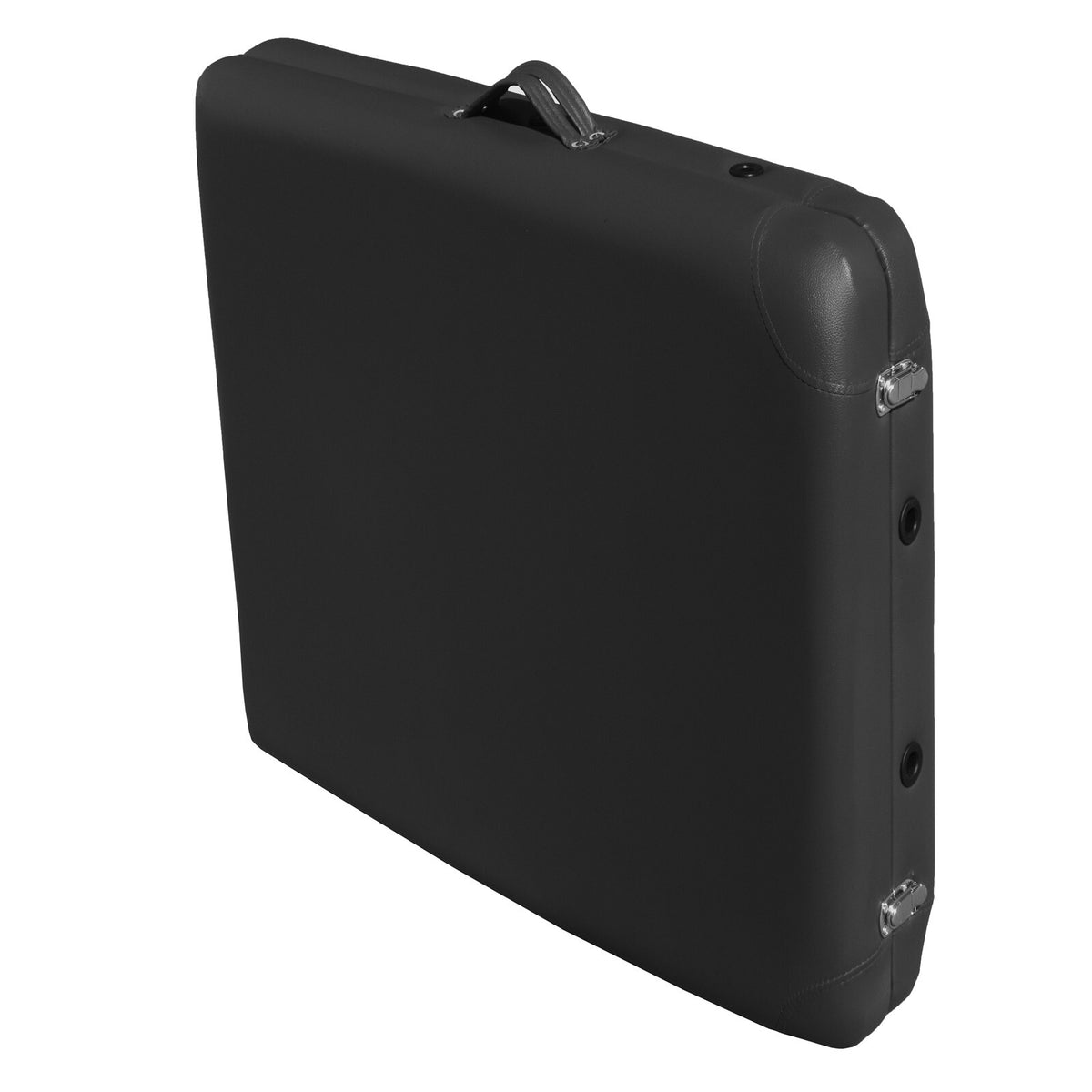 2-Fold Portable Massage Table - Aluminium - Black