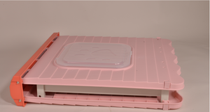 Small Pink Foldable Plastic Pet Dog Puppy Cat Kennel