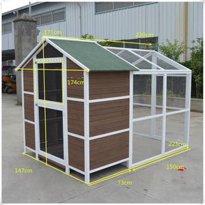 XXL Aviary Pigeon Bird Cage Wooden Outdoor House