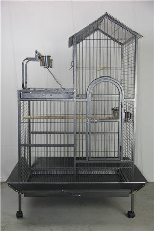 160cm XL Bird Cage | Pet Parrot Aviary With Budgie Perch and Castor Wheels