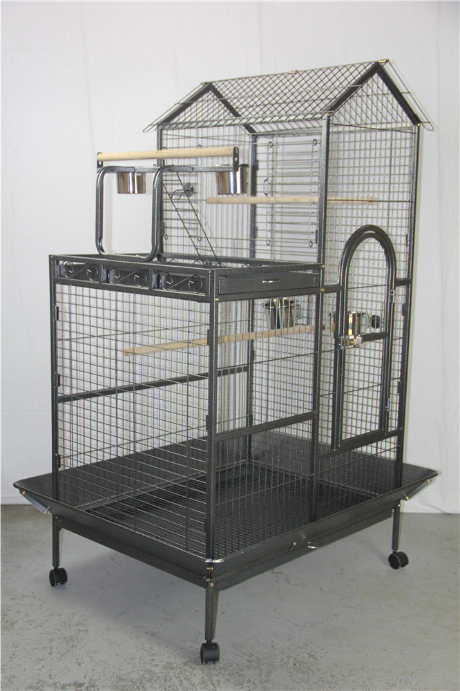 160cm XL Bird Cage | Pet Parrot Aviary With Budgie Perch and Castor Wheels