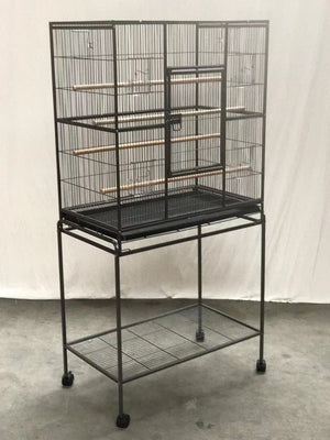 161 cm Bird Cage Parrot Aviary Pet Stand-alone | Budgie Perch Castor Wheels