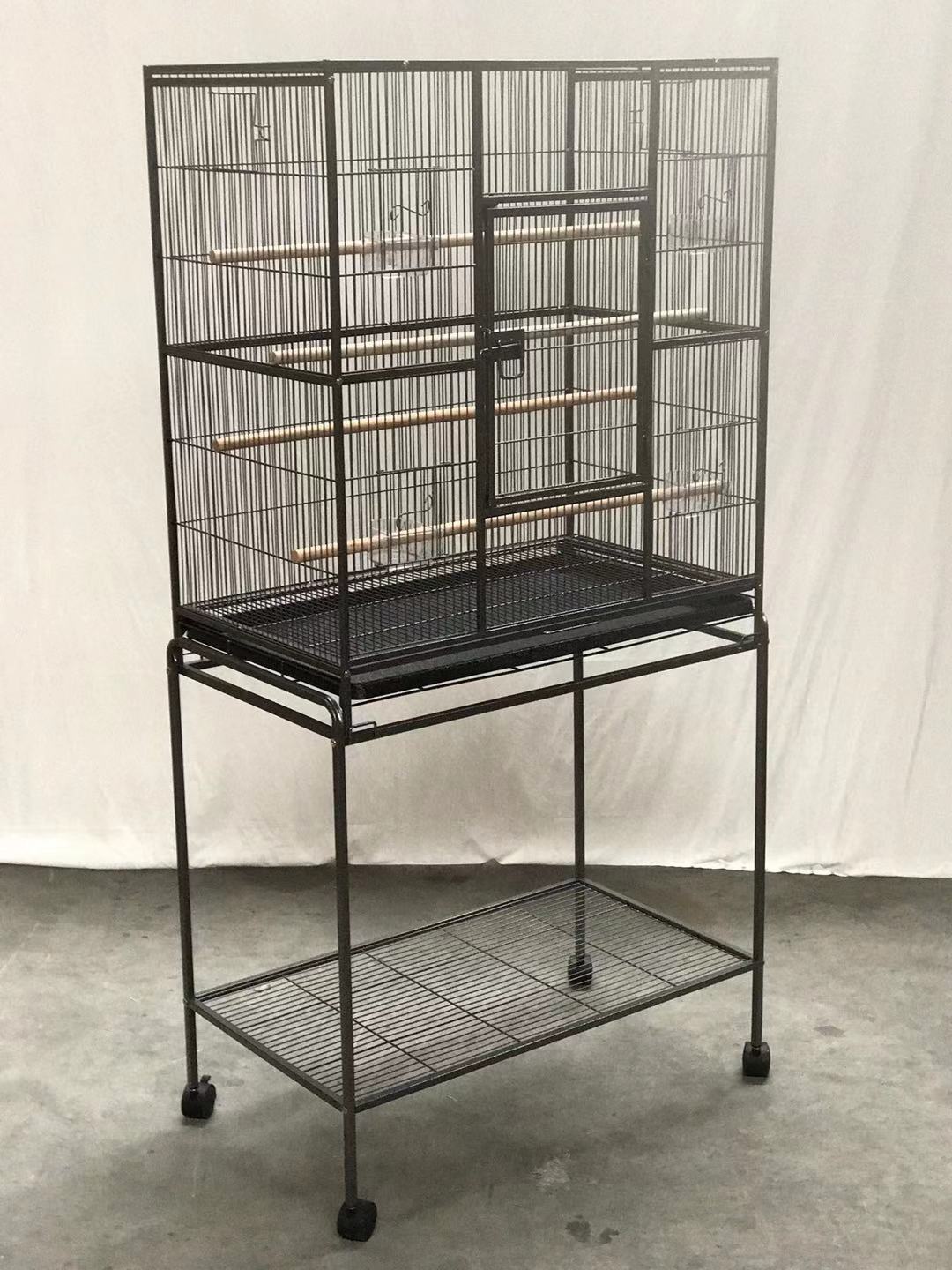 161 cm Bird Cage Parrot Aviary Pet Stand-alone | Budgie Perch Castor Wheels