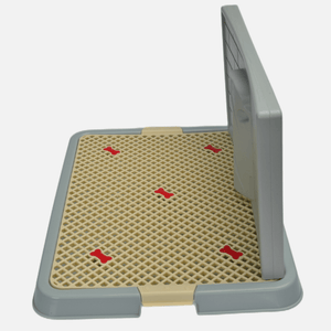 Small Portable Dog Potty Training Tray Pet Puppy Toilet Trays Loo Pad Mat | Blue