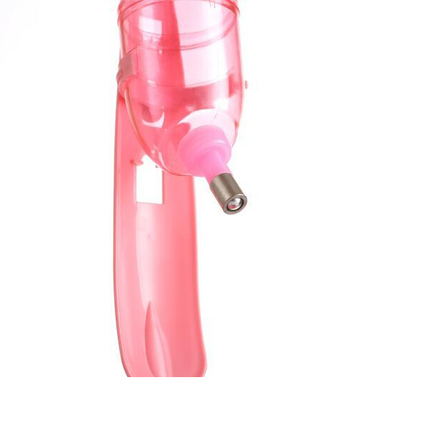 Pet Water and Food Feeder for Dog Cat Guinea Pig and Rabbit - Pink