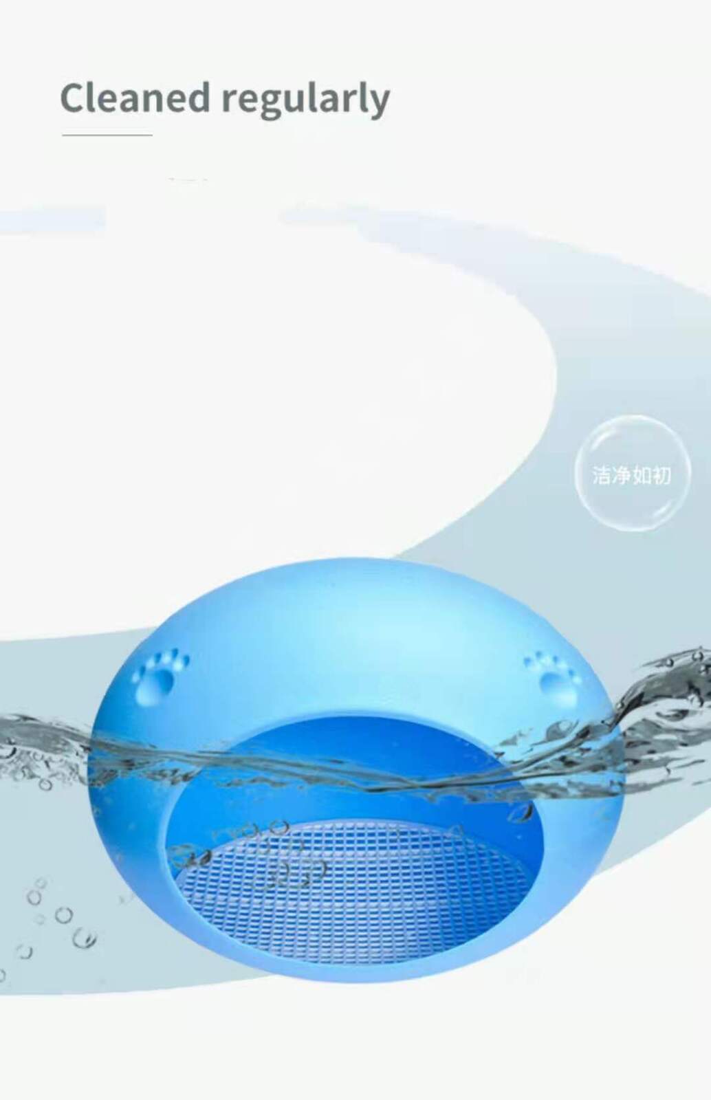 Medium Cave Cat Kitten Box Igloo Bed (Blue)