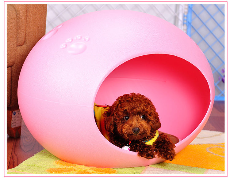 Medium Cave Cat Kitten Box | Igloo Cat Bed House, Dog Puppy House, Pink