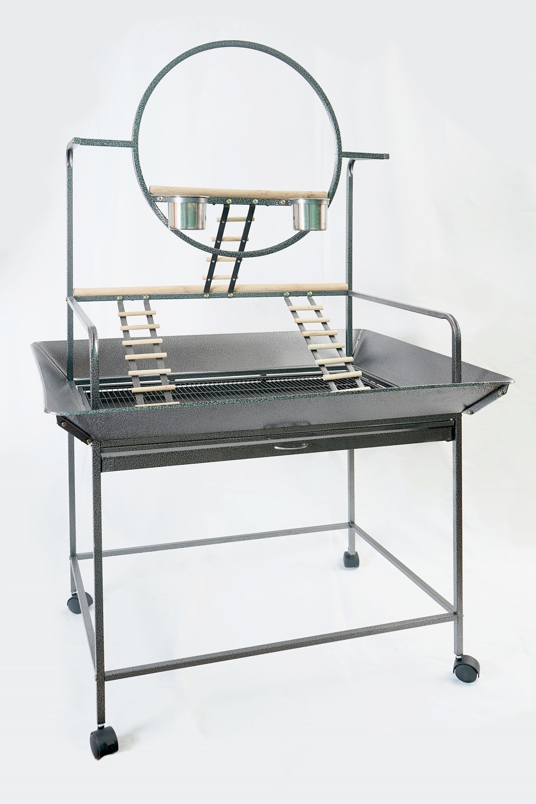 Large Bird Cage | Parrot Playpen Gym Toy Stand With Ladder On Wheels