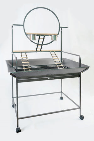 Large Bird Cage | Parrot Playpen Gym Toy Stand With Ladder On Wheels