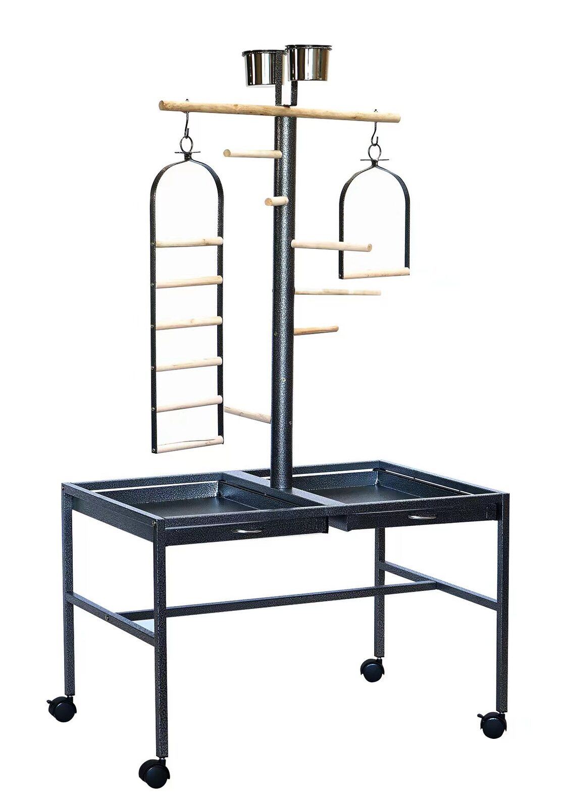 Large Bird Parrot Playpen Gym Toy Stand | On Wheels