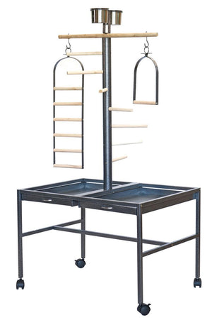 Large Bird Parrot Playpen Gym Toy Stand | On Wheels