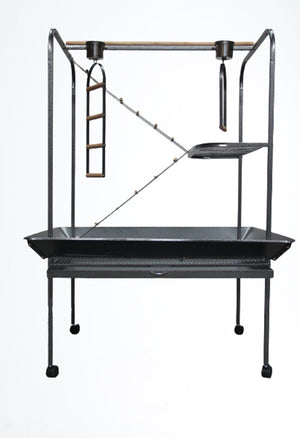 XXL Bird Cage Parrot Playpen Gym Toy Stand | With Swing Ladders On Wheels
