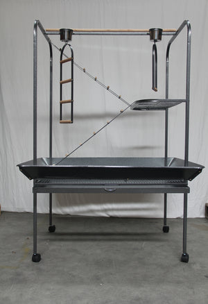 XXL Bird Cage Parrot Playpen Gym Toy Stand | With Swing Ladders On Wheels