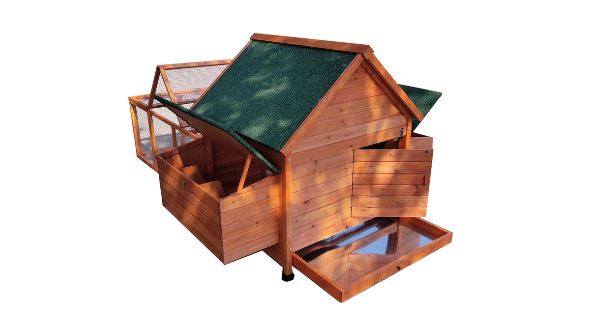 XL Chicken Coop Rabbit Hutch | Ferret, Hen, Chook, Cat House with Run