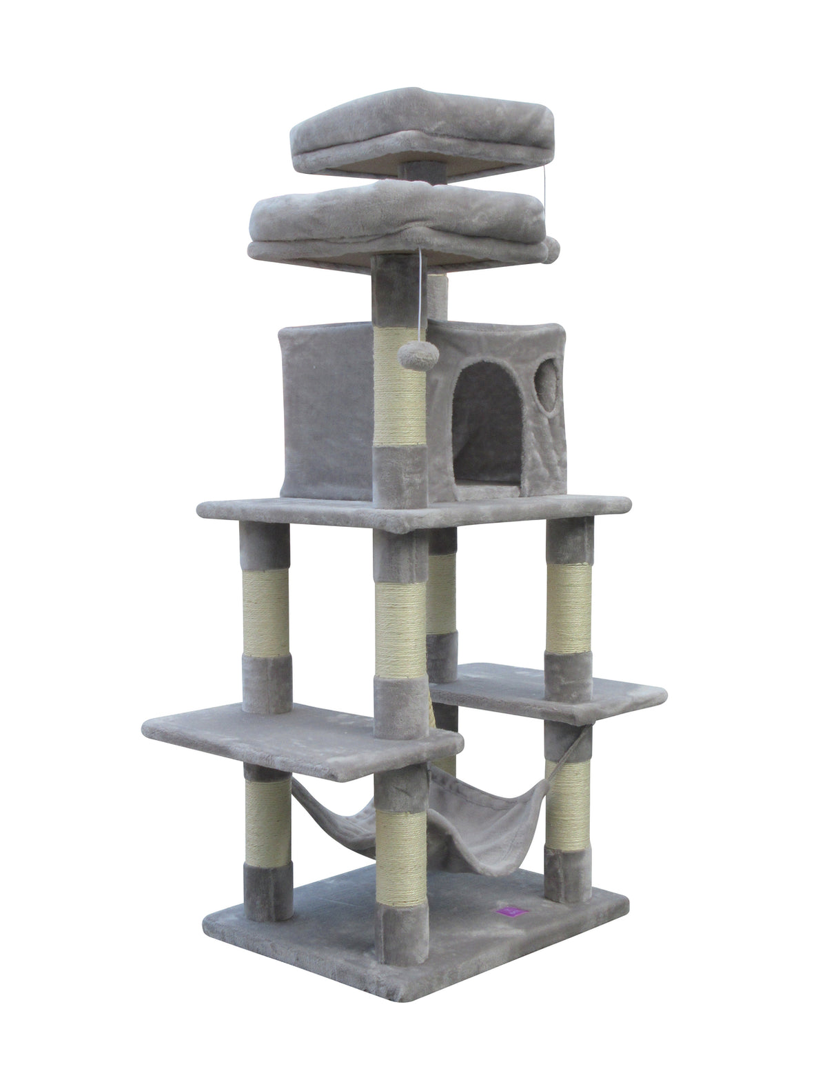 145cm Cat Scratching Post Tree | Scratcher Pole | Little Grey
