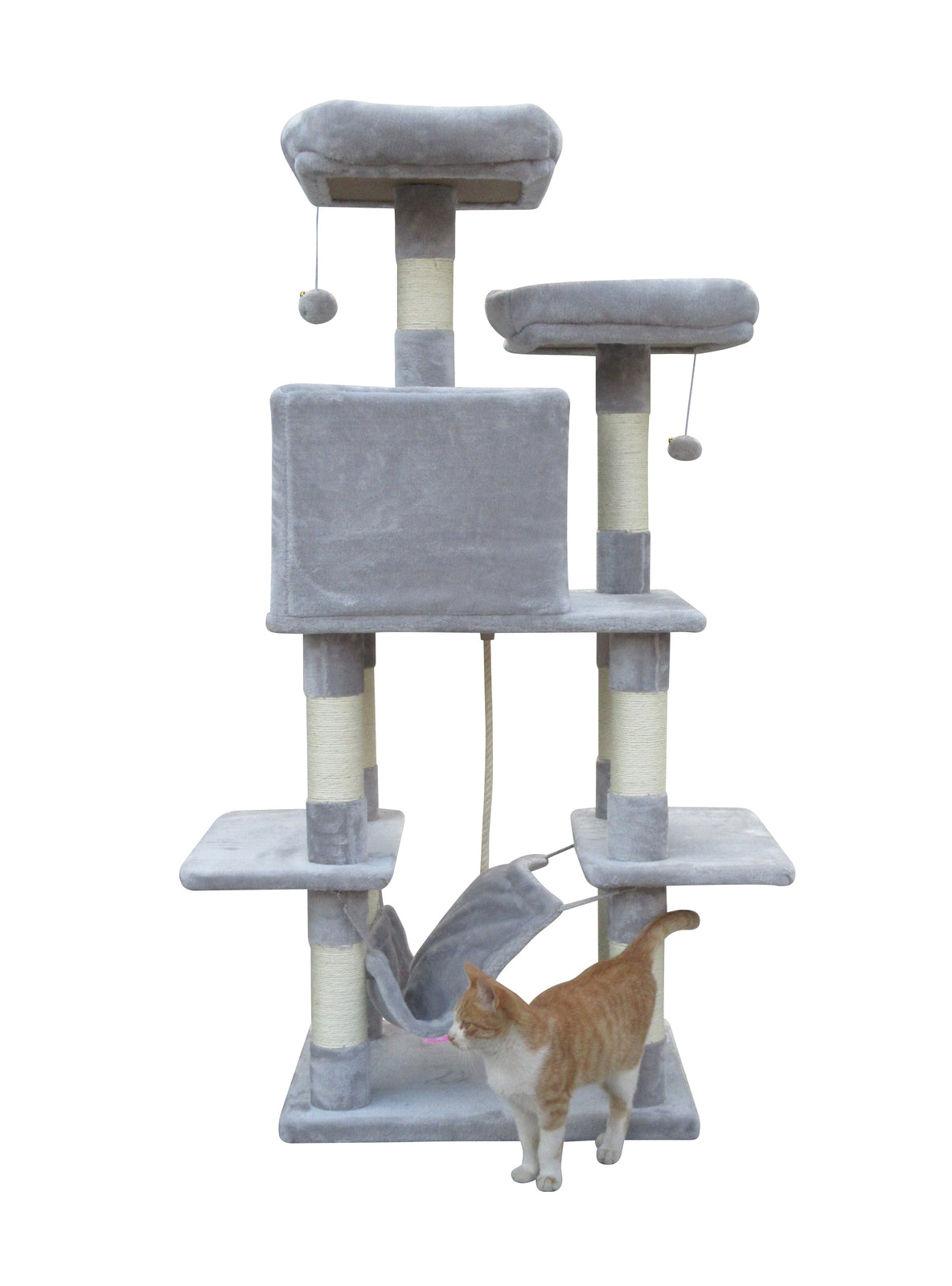 145cm Cat Scratching Post Tree | Scratcher Pole | Little Grey