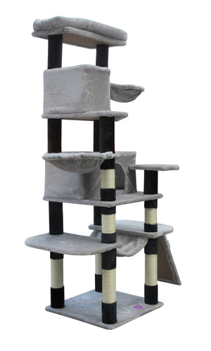 Cat Scratching Post Tree Scratcher Pole - 161cm Little Grey
