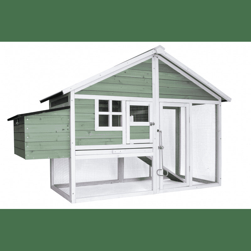 Green Chicken Coop Rabbit Hutch | Spacious Home for Your Pets