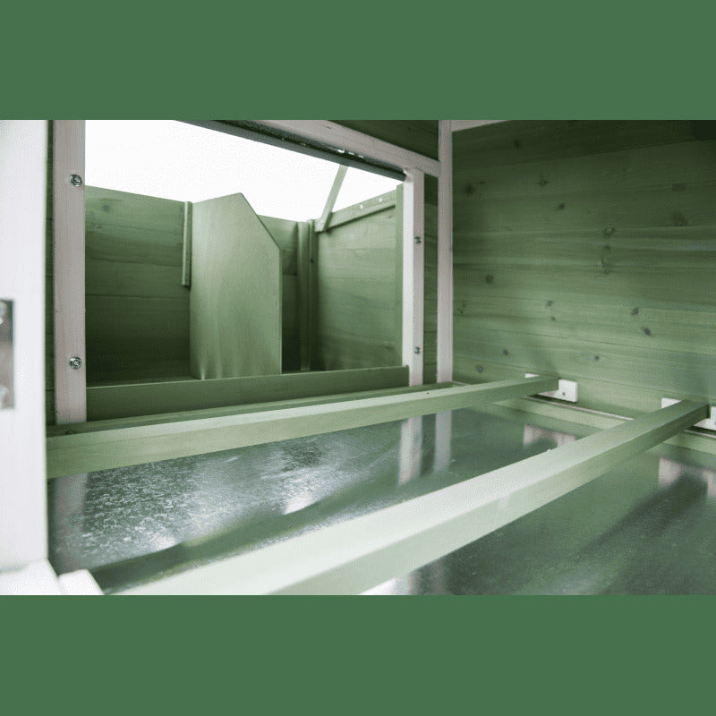 Spacious Green Chicken Coop Rabbit Hutch | 190x90x116 cm | Ideal for Cats and Kittens