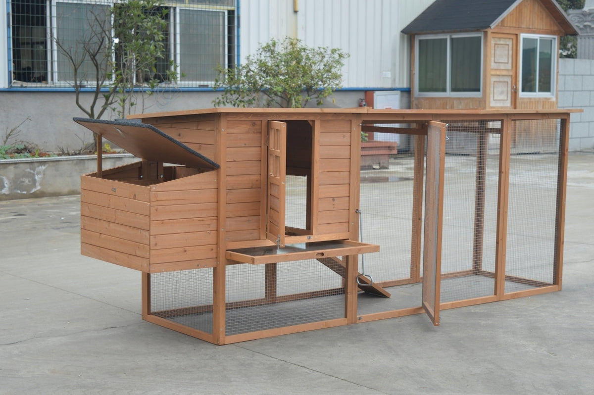 XXL 280cm Chicken Coop | Guinea Pig, Rabbit Hutch, Ferret, & Cat House