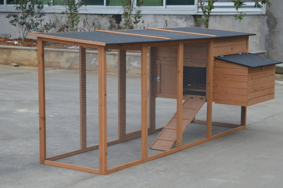 XXL 280cm Chicken Coop | Guinea Pig, Rabbit Hutch, Ferret, & Cat House