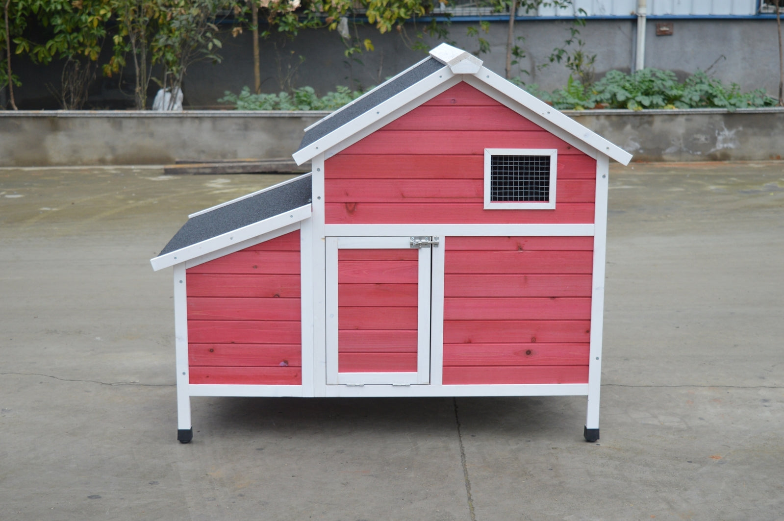 Red Chicken Coop Rabbit Hutch | Cat Cage Hen Chook House