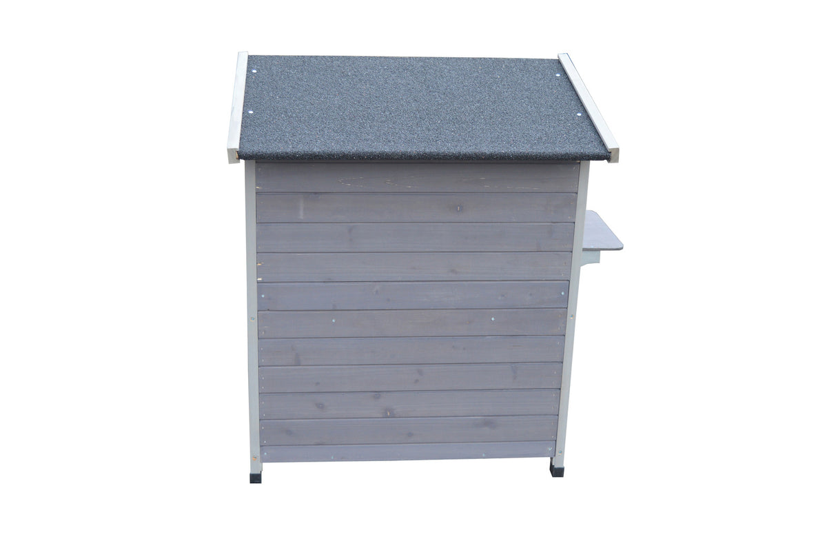 2-Story Outdoor Cat Shelter Condo with Escape Door