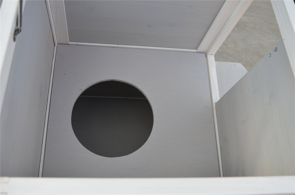 2-Story Rainproof Kitty House with Escape Door | Cat Shelter Condo