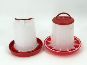 Poultry Feeder & Drinker Set (3L Water and 3kg Food Capacity)