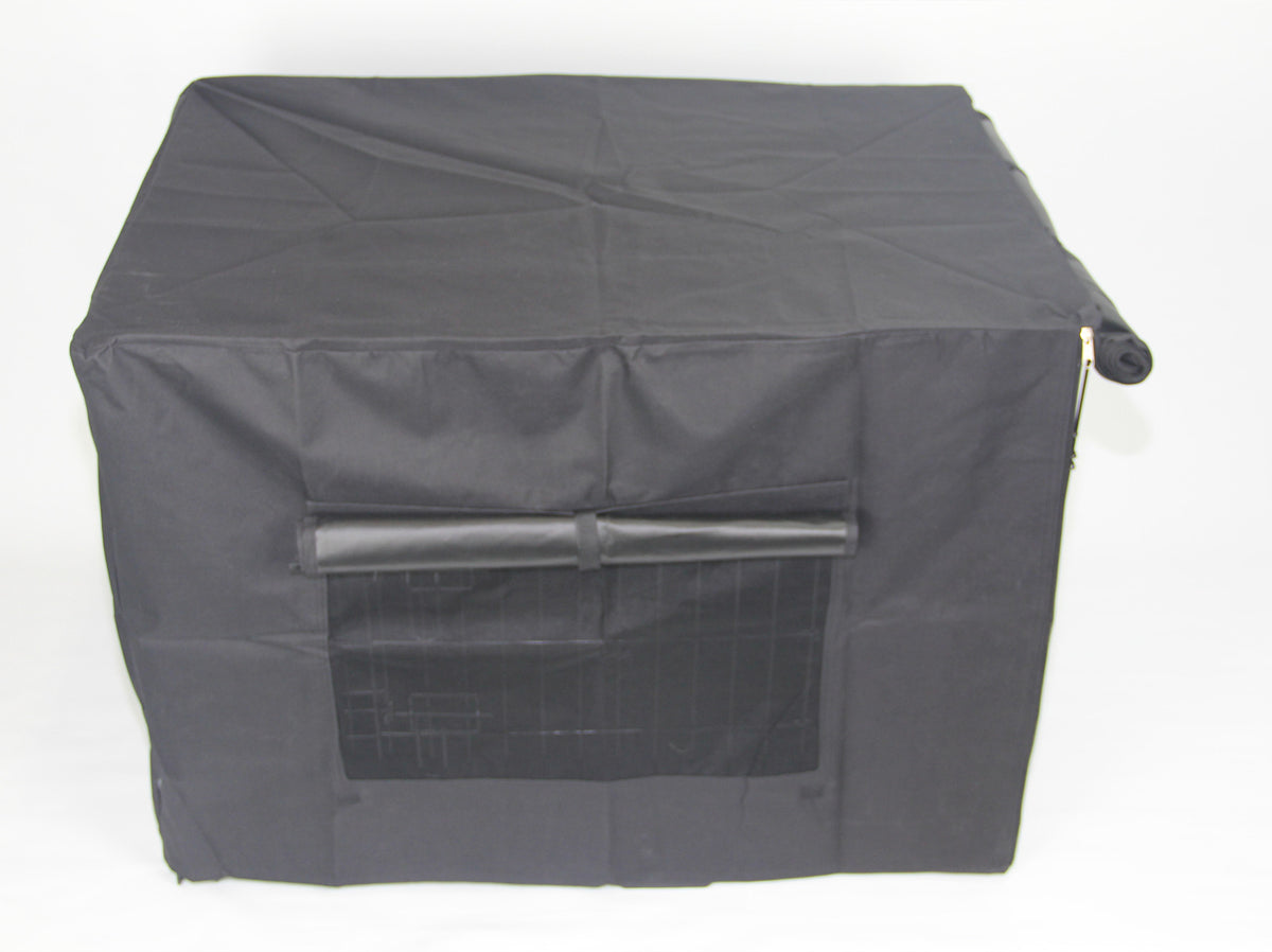 Collapsible Pet Cage with Canvas Cover - 36' for Dogs, Cats, and Rabbits