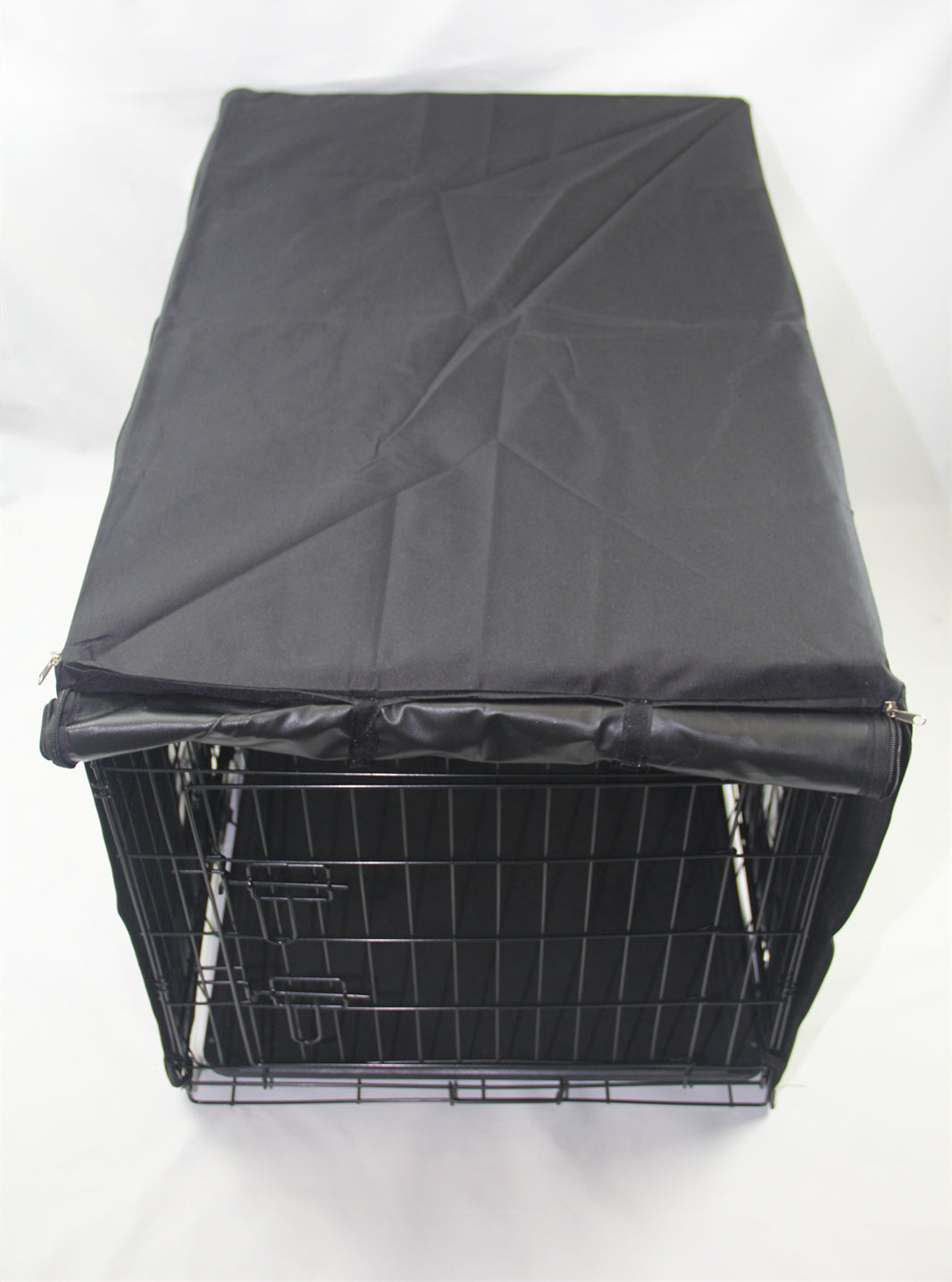 Collapsible Pet Cage with Canvas Cover - 36' for Dogs, Cats, and Rabbits