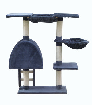 Grey 100cm Cat Scratching Post Tree | Scratcher House