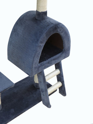 Grey 100cm Cat Scratching Post Tree | Scratcher House