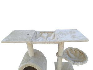 100cm Beige Cat Scratching Post Tree House