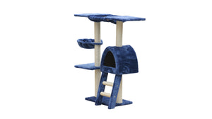 Blue Cat Scratching Post Tree | 100cm Scratcher House