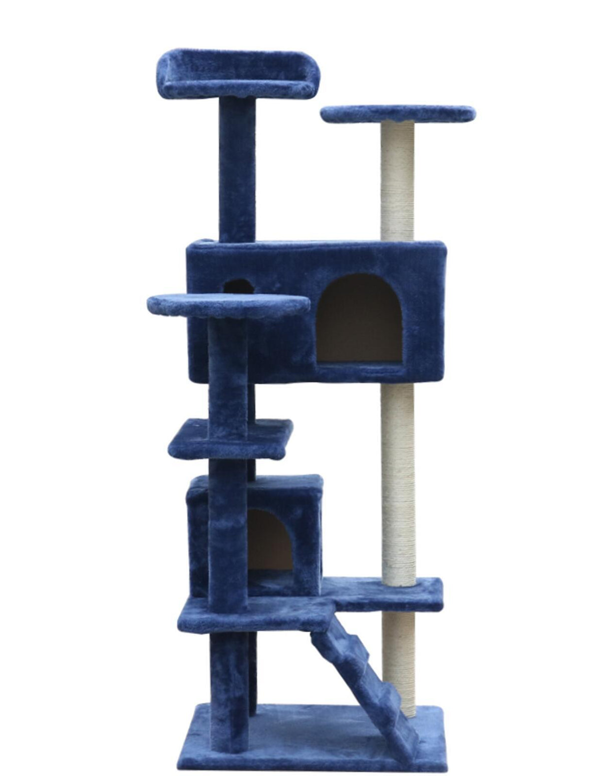 130cm Blue Cat Scratching Post Tree - Blue | Tall and Durable Cat Scratcher