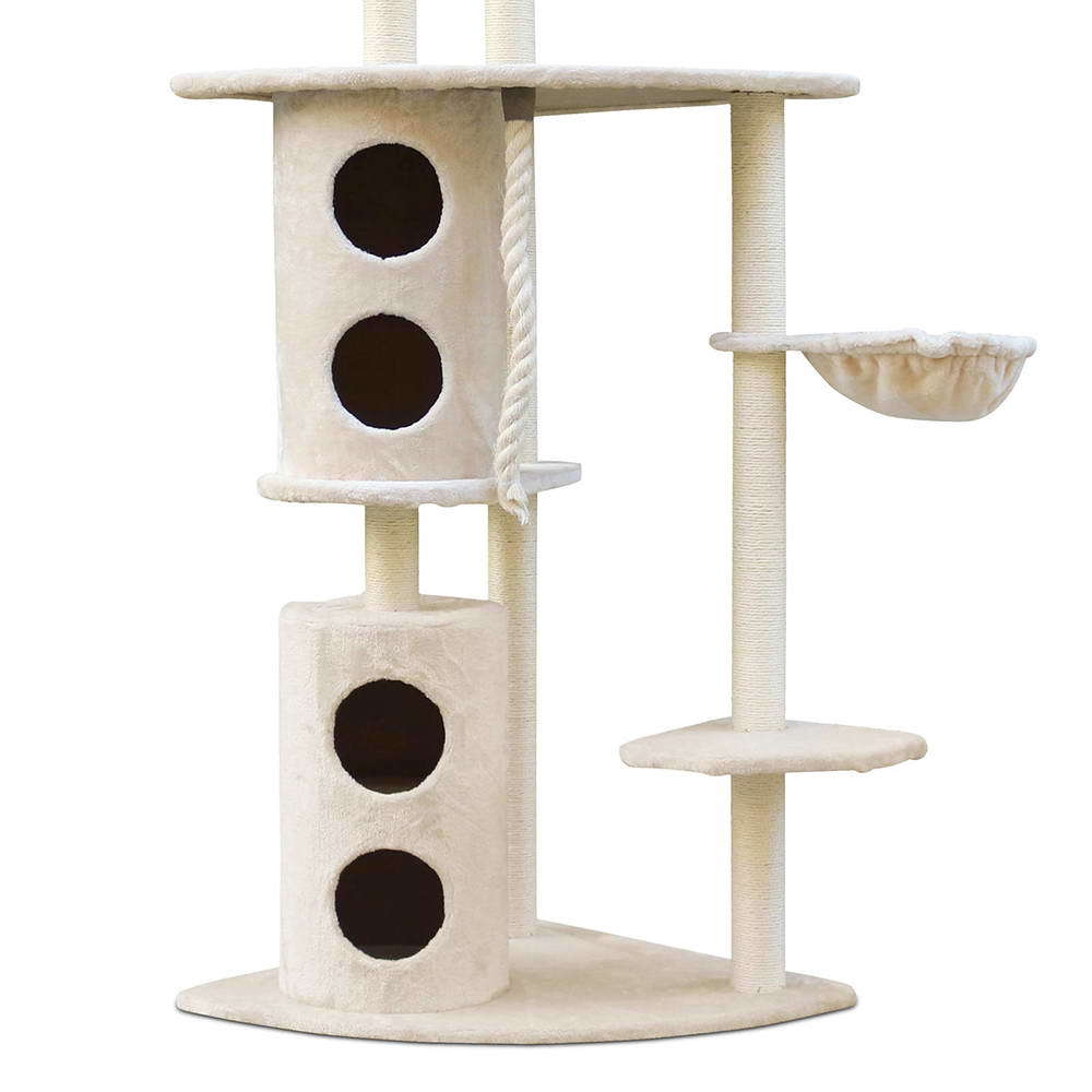 XL Multi-Level Cat Scratching Post Tree - 170cm | Post House Tower - Beige