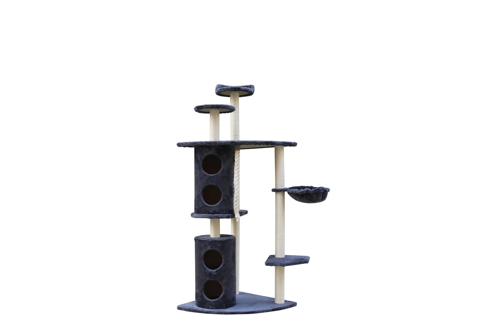 170cm XL Grey Multi-Level Cat Scratching Post Tree | Post Furniture House Tower
