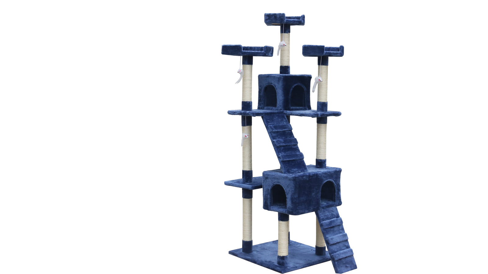 180cm Blue Cat Kitten Scratching Post Tree with Ladder