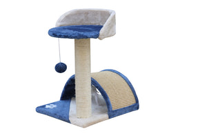 50cm Cat Scratching Post Tree | Blue