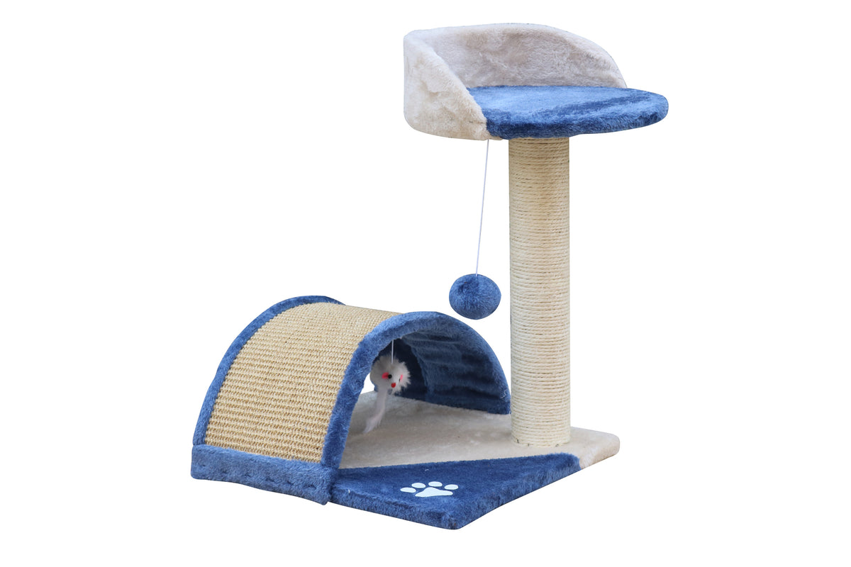 50cm Cat Scratching Post Tree | Blue