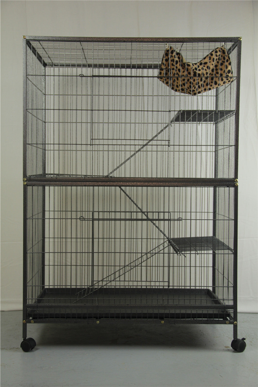 Pet 140cm 4 Level Bird Ferret Parrot Cage Aviary | Cat Budgie Hamster Castor