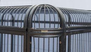 XXXXL Walk-in Bird Cat Dog Cage | Parrot Aviary with Castor Wheel | 219x158x203cm, Green Cover