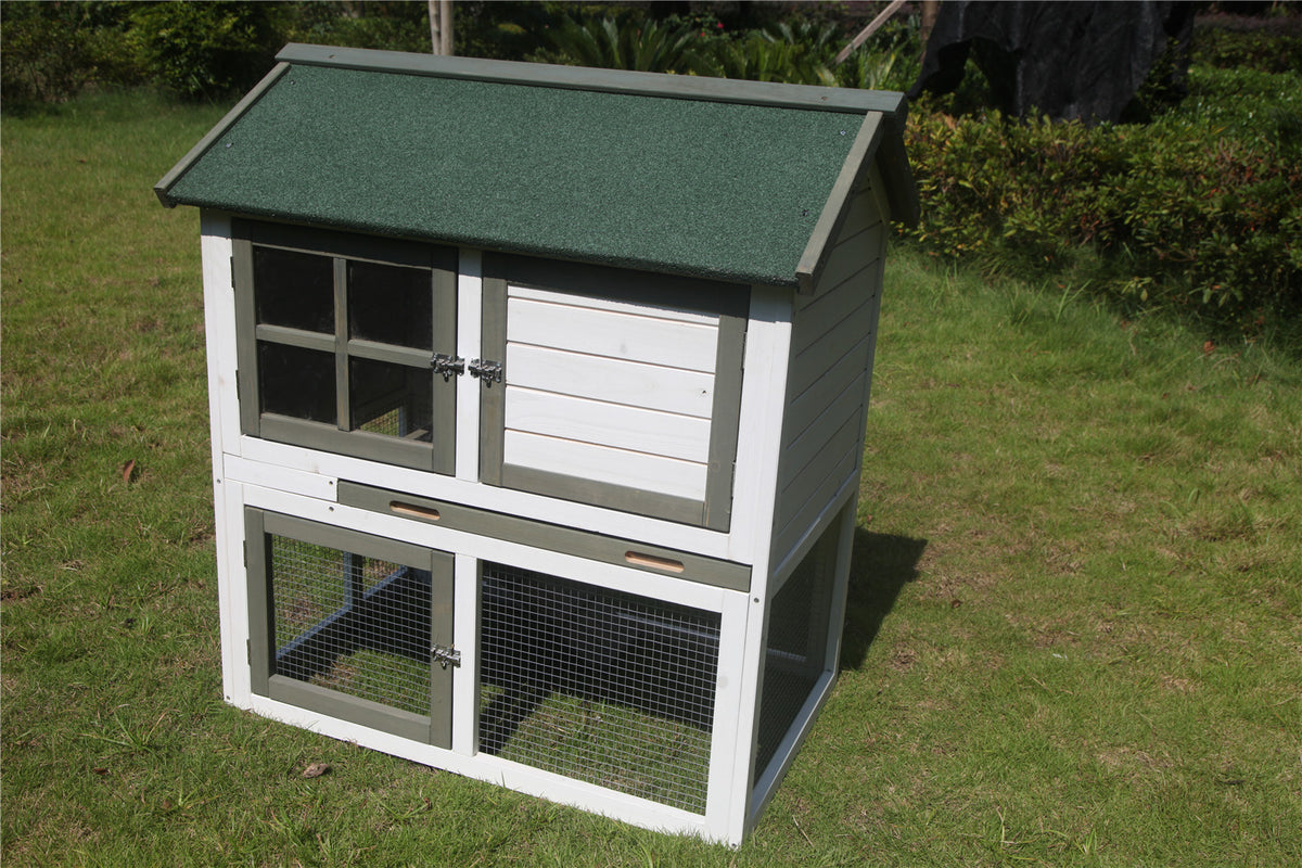 XL Double-Story Rabbit Hutch | Guinea Pig and Ferret Cage