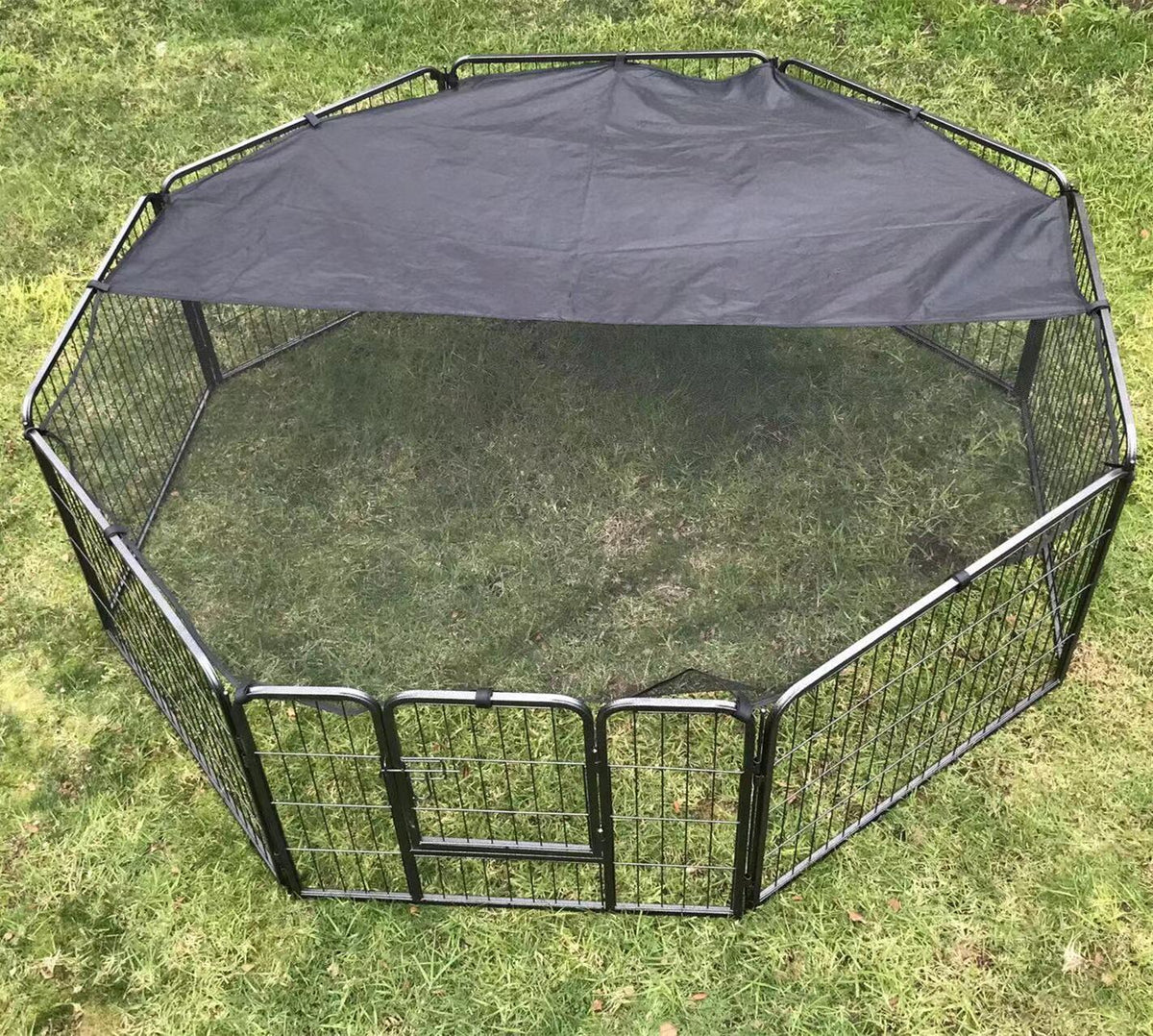 8-Panel Pet Dog Puppy Playpen Enclosure with Cover